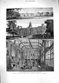 Old 1880 Hatfield House Hertfordshire Marquis Salisbury Marble Hall A Victorian