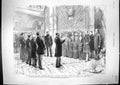 Old Print 1886 Deputation London Trades Council Prince Wales Sandringham 19th