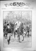 Old 1902 Kaiser Visit Sandringham King England Hunting Shooting Party 20th