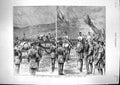 Old 1881 Royal Review Scottish Volunteers Edinburgh Saluting Point So Victorian