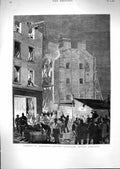 Old Print 1880 Fagoting Midlothian Building Operations Edinburgh Scotland 19th
