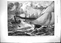 Old 1874 Royal Yacht Squadron Regatta Sinking Wildfire Cowes Sport To Victorian