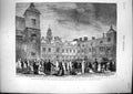 Old Print 1874 Hatfield House Marquis Marchioness Salisbury Garden Party 19th