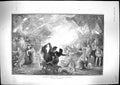 Antique Print 1902 Scene Dancing Round Village Bonfire Celebrations Macbeth
