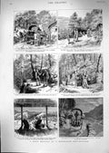 Old 1886 Holiday Day Himalayan Hill Station Garial Camp Tonga Tourist Victorian