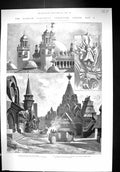 Old 1901 Glasgow Industrial Exhibition Pavilion Agriculture Forestry Victorian