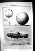 Old 1919 Revolution Airship Helium Gas Dirigible Photograph Engine Na 20th