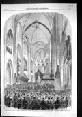 Old 1864 Burial Funeral King Denmark Coffin Mausoleum Service Roeskil Victorian