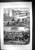 Old Print 1873 Isle Pines New Caledonia Governors House Natives Convicts 19th