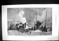 Old 1877 Storm Scene Partial Destruction Hastings Pier England Fine A Victorian