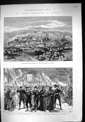 Old 1883 Luther Celebrations Germany Eisleben Torch Procession Witten Victorian