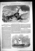 Old 1857 Ship Wreck Brig Pilgrim Brighton American Slaver H.M.S. Ante Victorian