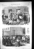 Old 1864 Floods Sheffield Conveying Dead Receiving House Malin Bridge Victorian
