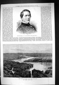 Old 1873 Brigadier-General Canby Modoc Indians War Klamath Lake Orego Victorian