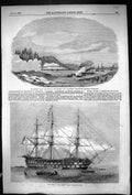 Old 1855 Gun Boat War Ship Ruby Arrogant Magicienne Stralsund Caesar Victorian