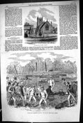Old 1863 Sandringham Church Norfolk Oxford Cambridge Boat Race Winnin Victorian