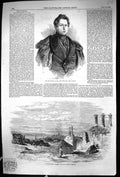 Old Print 1855 Minister War Lord Panmure Constantinople English Hospital 19th