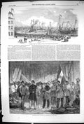 Old 1849 Channel Belfast Harbour Hungarian Hussars Abattoir Roule Par 19th