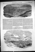 Old 1853 Bird'E-Eye View Canal Savana River Shoal Whales Stornoway Ma 19th