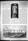 Old 1888 Statue John Bright Birmingham Calliope Dock Auckland Golf Cu 19th