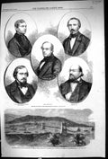 Old 1859 Neapolitan Caballeno Baron Poerio Pica Spaventa Skiff Chambe 19th