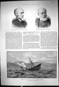 Old 1889 Dean Norwich Archdeacon Lefory Charles Lanyon Ship CotopaxiVictorian