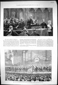 Antique Print 1881 Dean Stanley Memorial Westminster Duke Edinburgh LeopFre