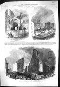 Old 1861 Fire Southwark Cotton Wharf Braidwood Plan River Thames Olav Victorian