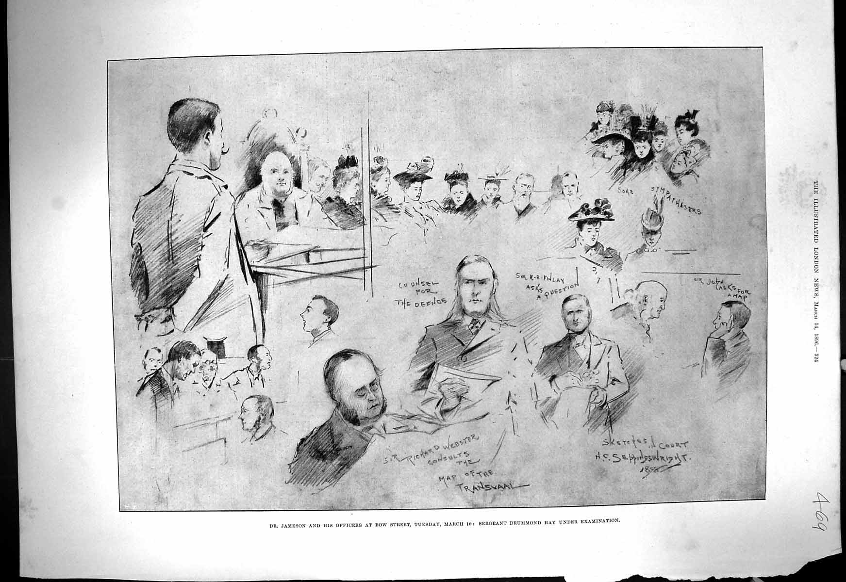 Old 1896 Jameson Officers Bow Street Drummond Hay Finlay Webster Gene Victorian