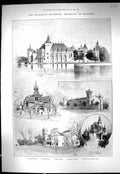 Old 1896 Hungary Budapest Pavilion Archduke Joseph Matabili Laager Bu Victorian