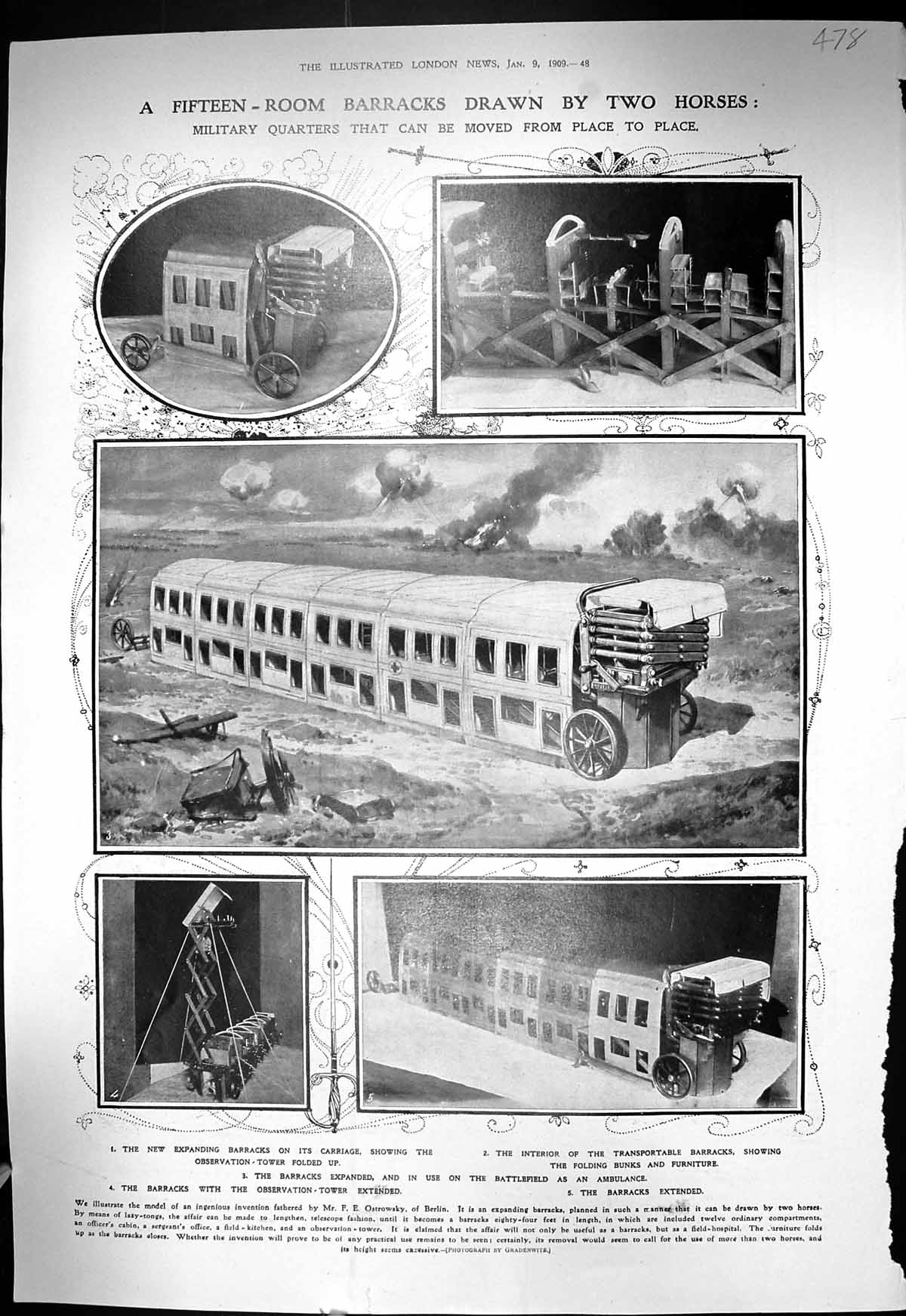 Old 1909 Military Barracks Carriage Ostrowsky Earthquake Bagnara Mess 20th