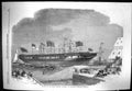Old 1859 Launch Screw Frigate Ship Ariadne Deptford Dockyard Orchestr Victorian