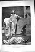 Old 1889 Scene Cleopatra Eunuch Rider Haggard Ash Tree John Bright Ho Victorian