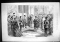 Antique Old Print 1873 Royal Visit Prince Wales Opening Townhall Bolton Key