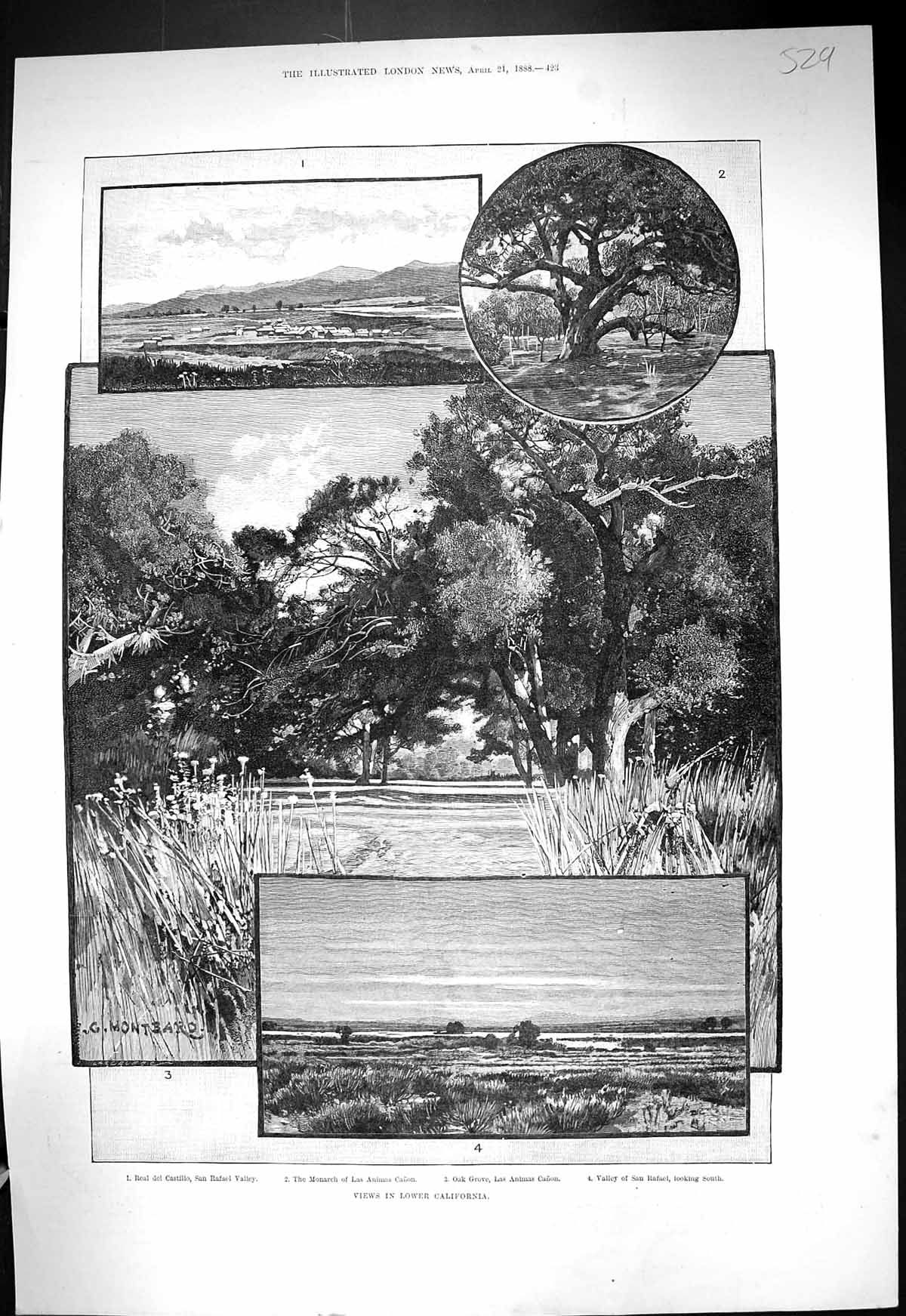 Old 1888 California Real Castillo Animas Canon San Rafael Welles Capt Victorian