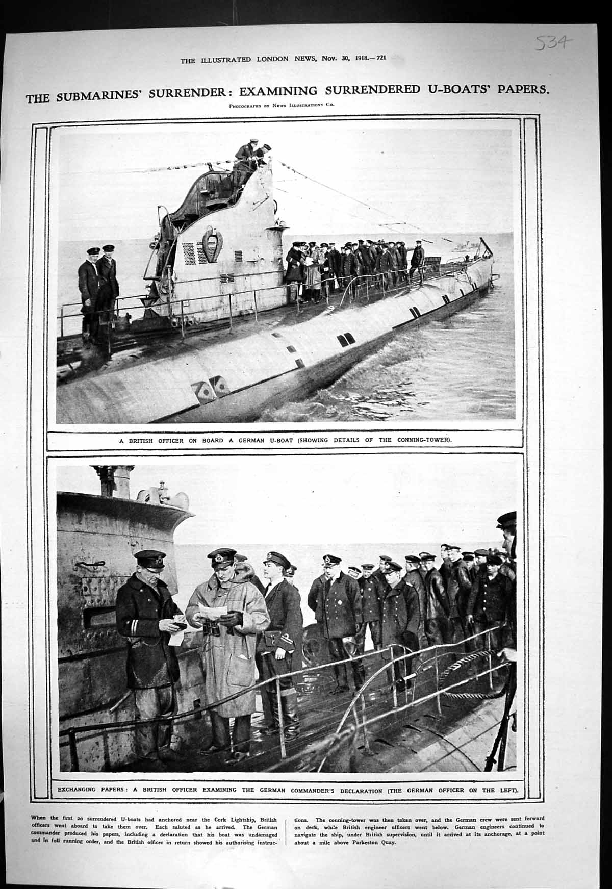 Old 1918 Submarines German U-Boat Conning Tower War Harwich Parkeston 20th