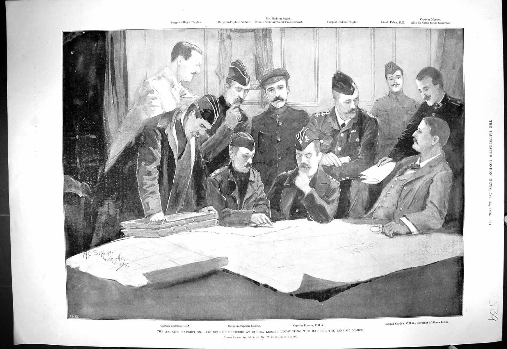 Old 1896 Ashanti Expedition Sierra Leone Hughes Smith Taylor Josling Victorian