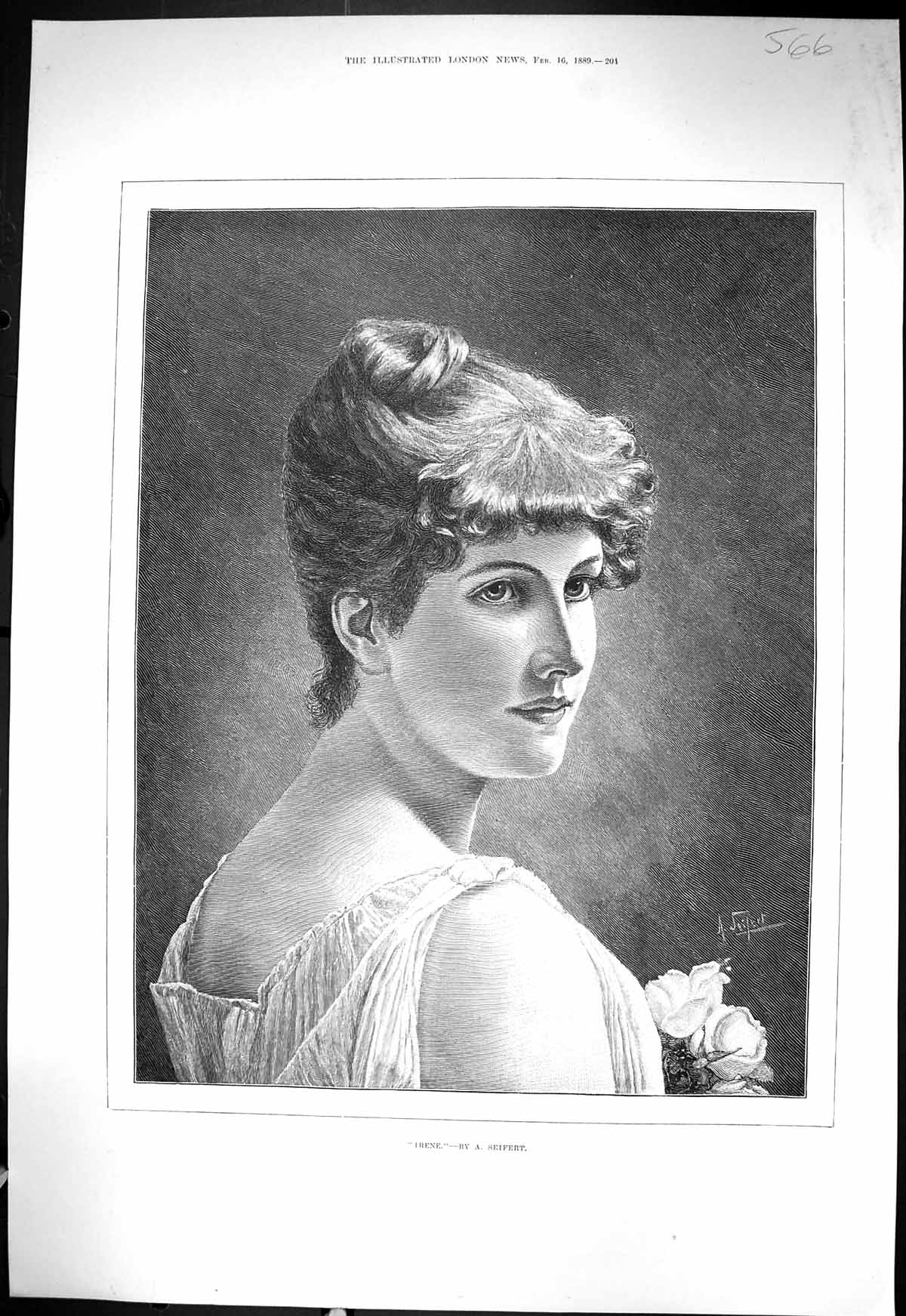 Antique Old Print 1889 Irene Seifert Ranee Sikkim Egyptian Troops Karnak War