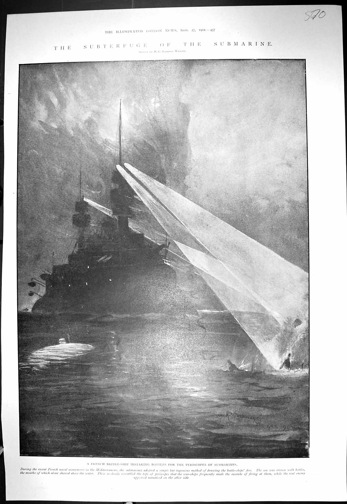 Old 1902 French Battle Ship Search Light Bottles Sea Theatre Smith Be 20th