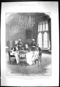Old 1896 Lunch Party Windsor Queen Prince Henry Battenberg Mail Cue M Victorian