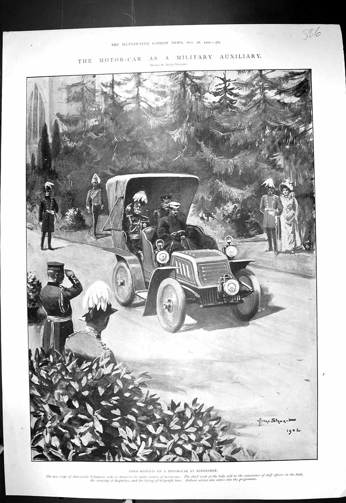 Old 1902 Wild Fowl Hunting Grange Decoy Essex Lord Roberts Motor Car 20th