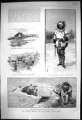 Old 1890 Earl Lonsdale Arctic Dead Whale Bristol Bay Alaska Rev. Jose Victorian