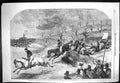 Antique Print 1860 Northampton Steeplechases GCup Horse Racing Monument Wil
