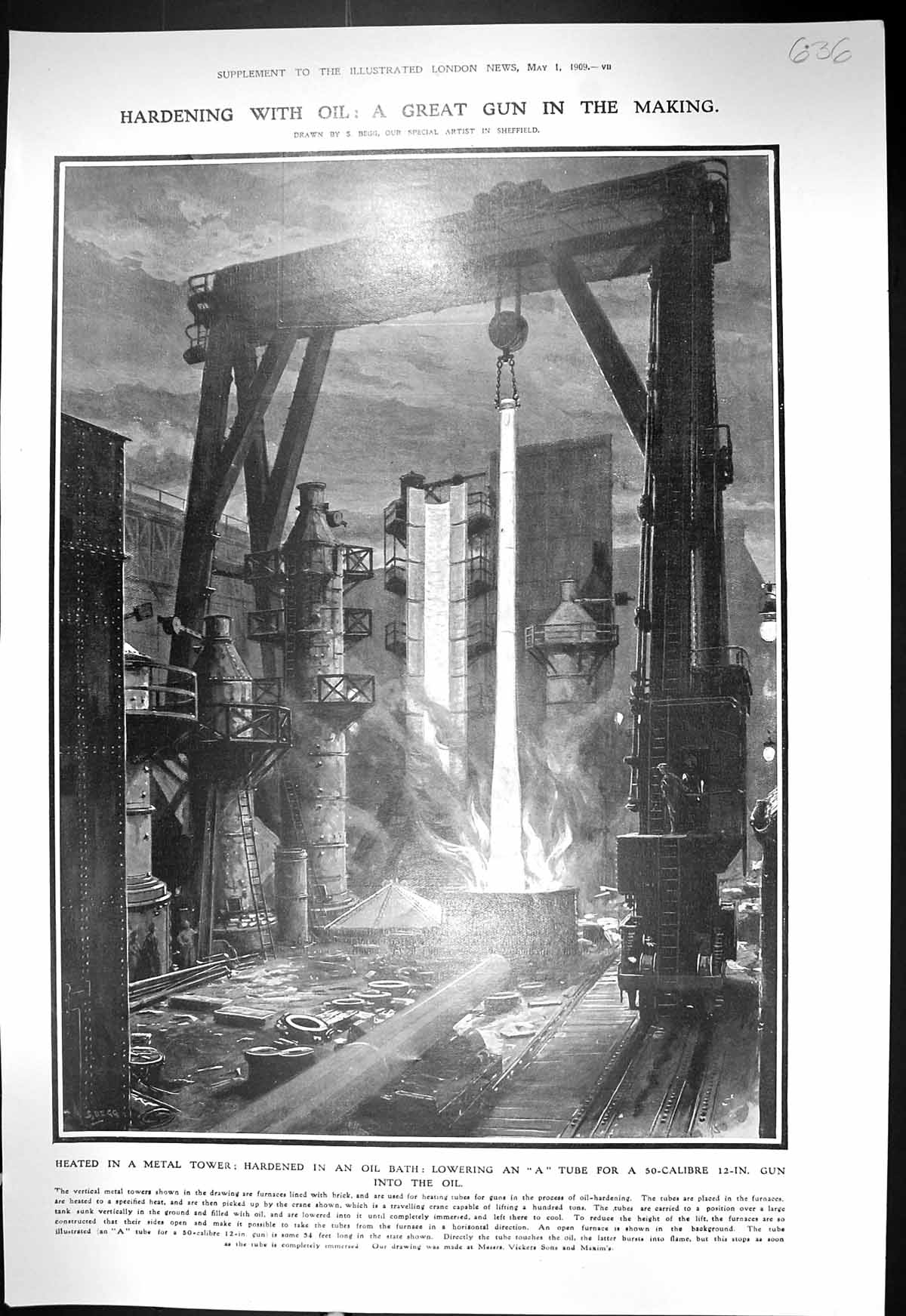 Old 1909 Manufacture Great Gun Oil Bath Shopping Sheffiled Moorhead R 20th