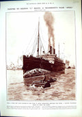 Old 1916 British Transport Ship Native Coffures Cameroons Bulu Boys C 20th