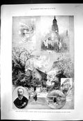 Old 1896 Prince Wales Croydon Municipal Buildings Edridge Agliardi Nu Victorian