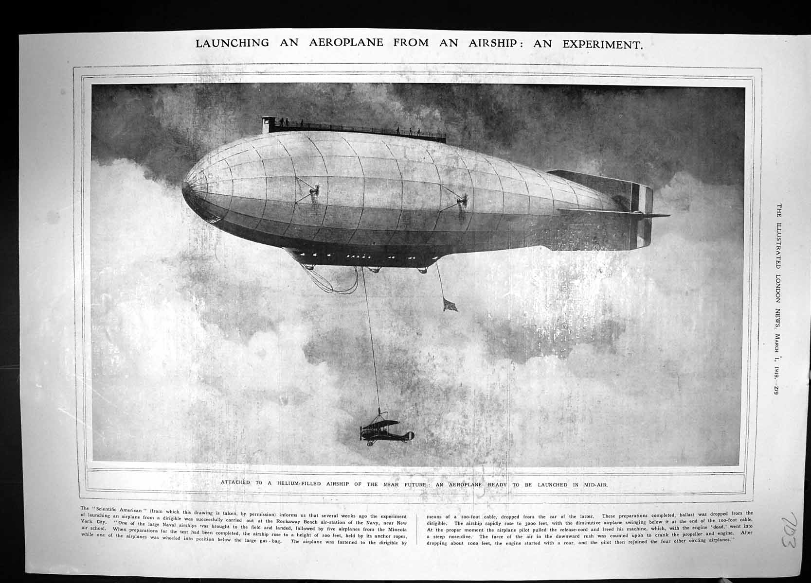 Old 1919 Helium Filled Airship Aeroplane Kuala Lumpur Armistice Selan 20th