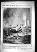 Old 1919 British Super Submarine Firing Ships War Royal Air Force Air 20th