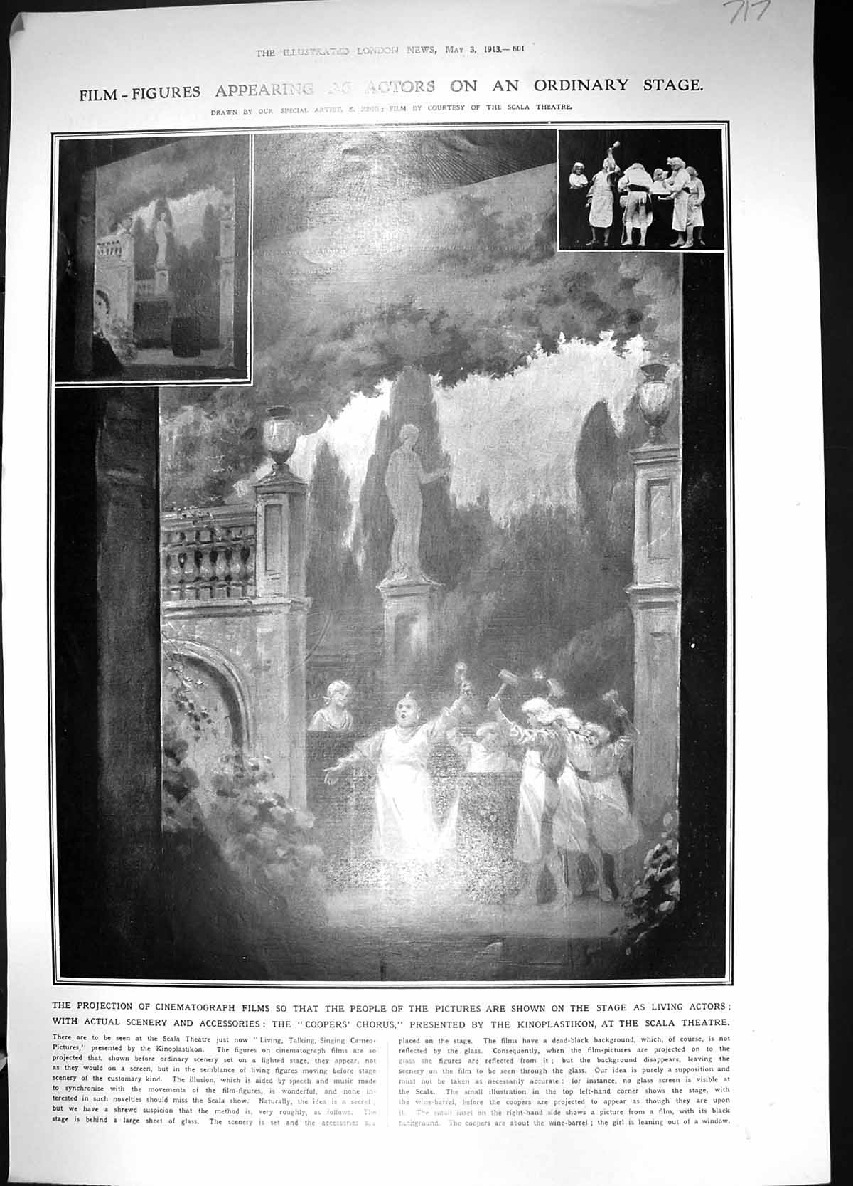 Old 1913 Projection Cinematograph Films Coopers Scala Theatre India T 20th