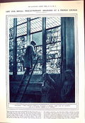 Old 1918 Mediaeval Stained Glass Window Beauvais St. Stephens Church 20th